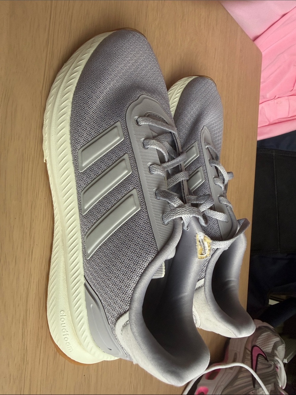 adidas Women's Muave Athletic Sneakers with Cream Sole